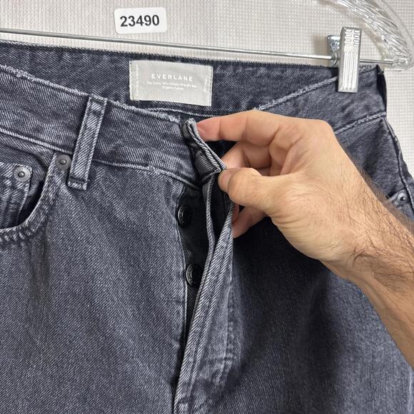 Everlane Women's Size 29 Crop Organic Cotton Curvy 90’s Cheeky Straight Jean - Picture 5 of 12